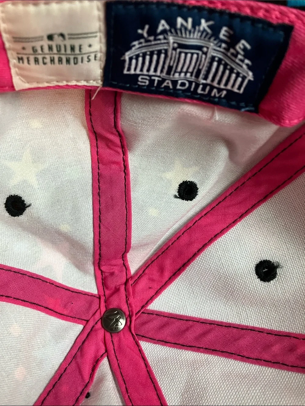 Kids Black Cap with Multicolor Stars & Pink-Blue Logo & FREE lip balm & bracelet
